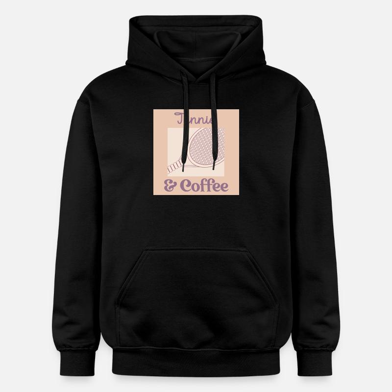 Café de tennis - Sweat à capuche Softstyle® Gildan Unisexe - noir
