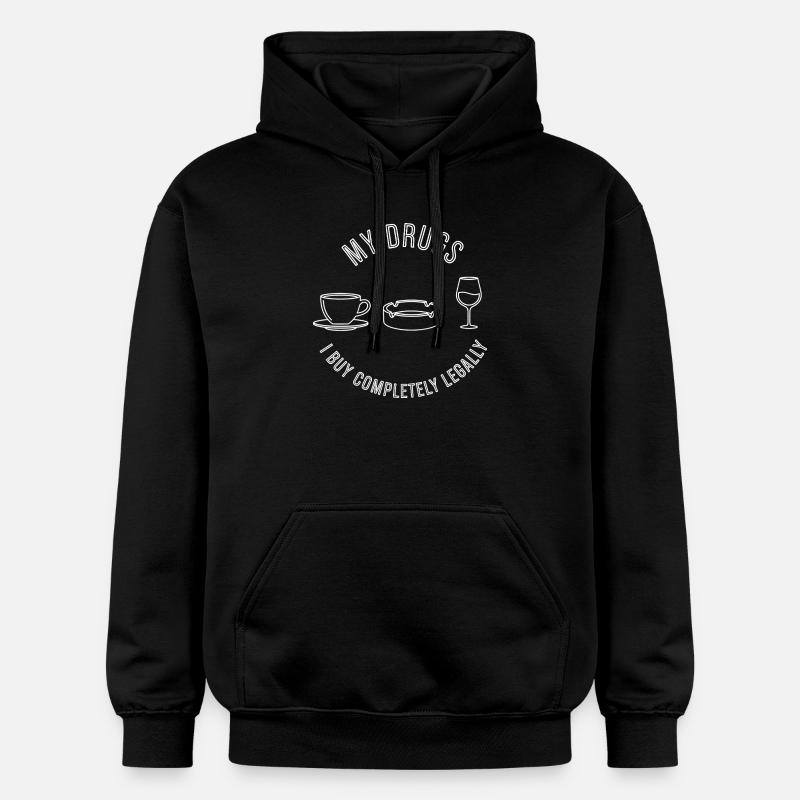 Mes drogues légales - Sweat à capuche Softstyle® Gildan Unisexe - noir