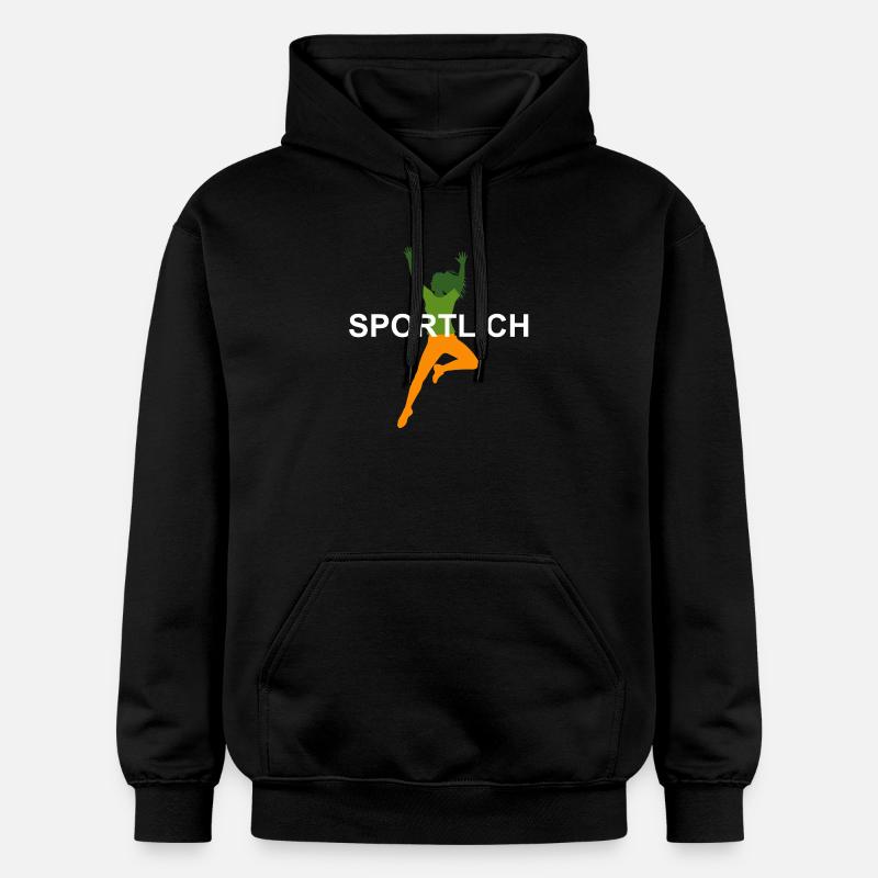 Conception de saut athlétique vive - Sweat à capuche Softstyle® Gildan Unisexe - noir