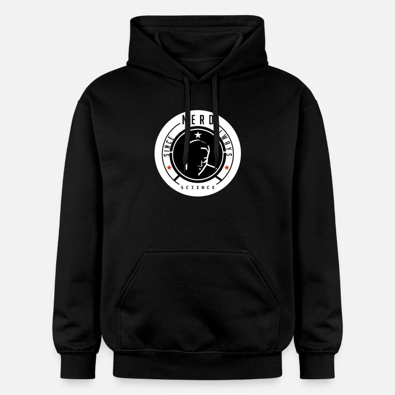 Nerd Science Logo T-Shirt - Sweat à capuche Softstyle® Gildan Unisexe - noir