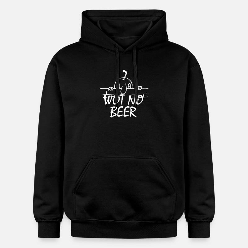 WOT NO BEER (BLANCHE) - Sweat à capuche Softstyle® Gildan Unisexe - noir