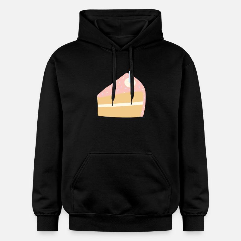 Illustration de gâteau d’anniversaire festif - Sweat à capuche Softstyle® Gildan Unisexe - noir