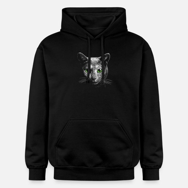 Chat - Sweat à capuche Softstyle® Gildan Unisexe - noir