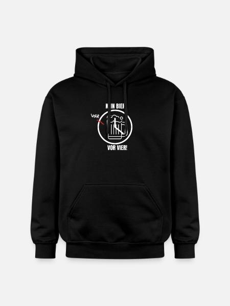KEIN BIER VOR VIER! - Gildan Unisex Softstyle® Midweight Hoodie - Schwarz