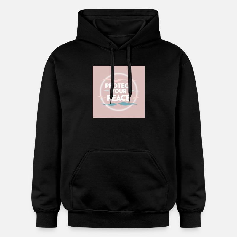 Peace protection - Sweat à capuche Softstyle® Gildan Unisexe - noir