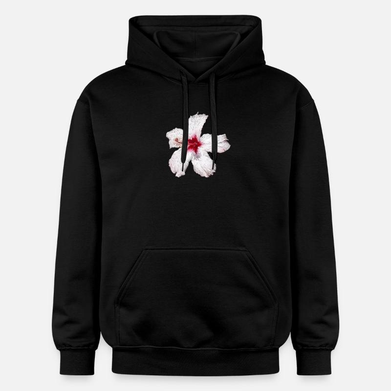 Fleur - Sweat à capuche Softstyle® Gildan Unisexe - noir