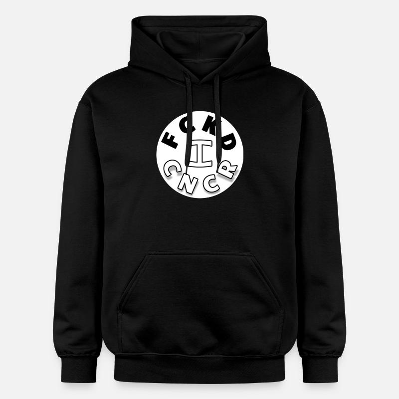 J’AI BAISÉ LE CANCER - Sweat à capuche Softstyle® Gildan Unisexe - noir
