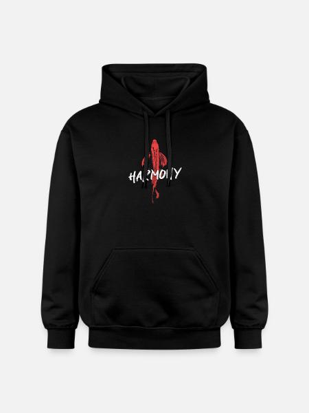 Koi Fish Energetic Harmony - Gildan Unisex Softstyle® Midweight Hoodie - black