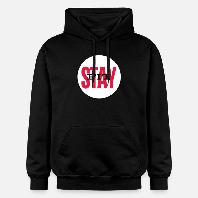 Conception motivante Stay Fit - Sweat à capuche Softstyle® Gildan Unisexe - noir
