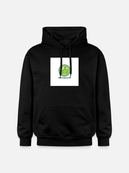 Plantpower Green Thumb Logo - Gildan Unisex Softstyle® Midweight Hoodie - black