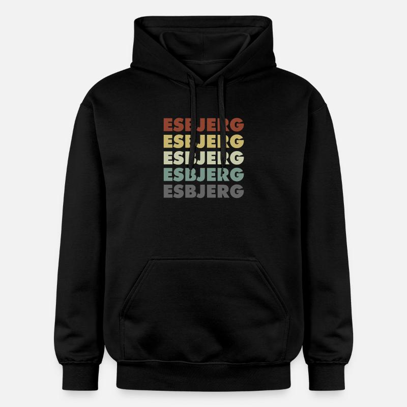 Esbjerg - Danemark - Danemark - Scandinavie - Sweat à capuche Softstyle® Gildan Unisexe - noir