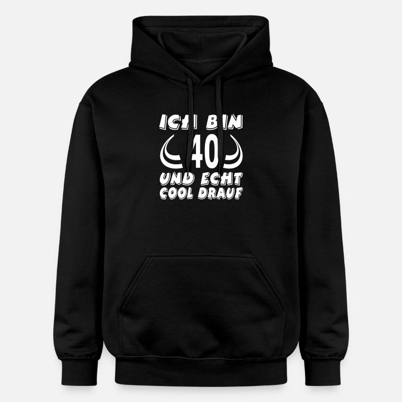 Anniversaire 40 - Sweat à capuche Softstyle® Gildan Unisexe - noir