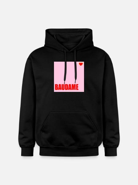 CLIENT BAUDAME HAUSBAU HERZ - Gildan Unisex Softstyle® Midweight Hoodie - black