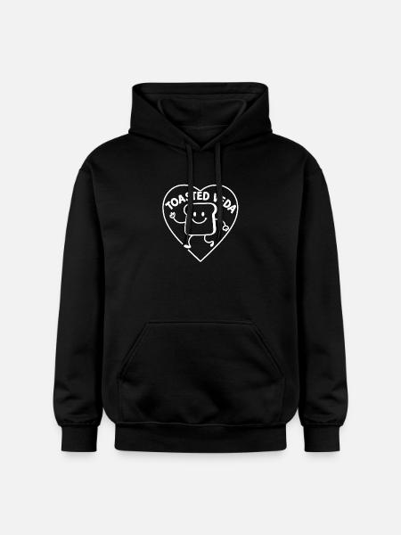 Toasted Veda Heart Smile - Gildan Unisex Softstyle® Midweight Hoodie - black