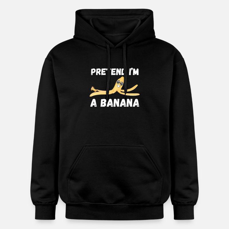 Faire semblant d’être une banane - Sweat à capuche Softstyle® Gildan Unisexe - noir