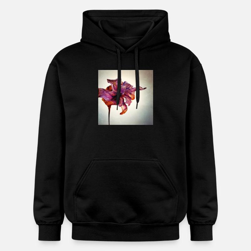 Fleur fanée - Sweat à capuche Softstyle® Gildan Unisexe - noir