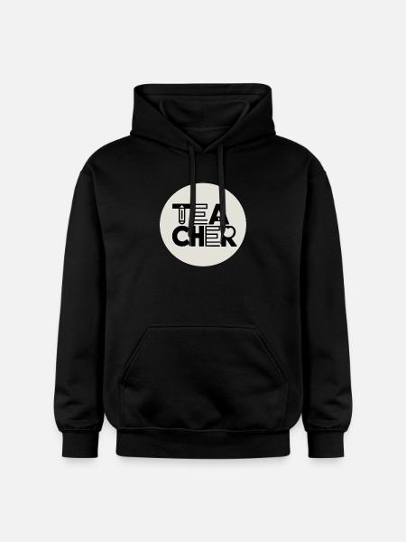 Lehrerdesign mit Bleistift-Typografie - Gildan Unisex Softstyle® Midweight Hoodie - Schwarz