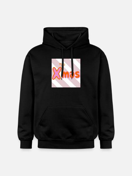 Merry Xmas Groovy Typo - Gildan Unisex Softstyle® Midweight Hoodie - black