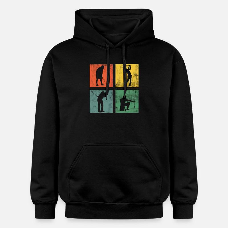 Golfeur Golf Golf Cadeau Golf - Sweat à capuche Softstyle® Gildan Unisexe - noir