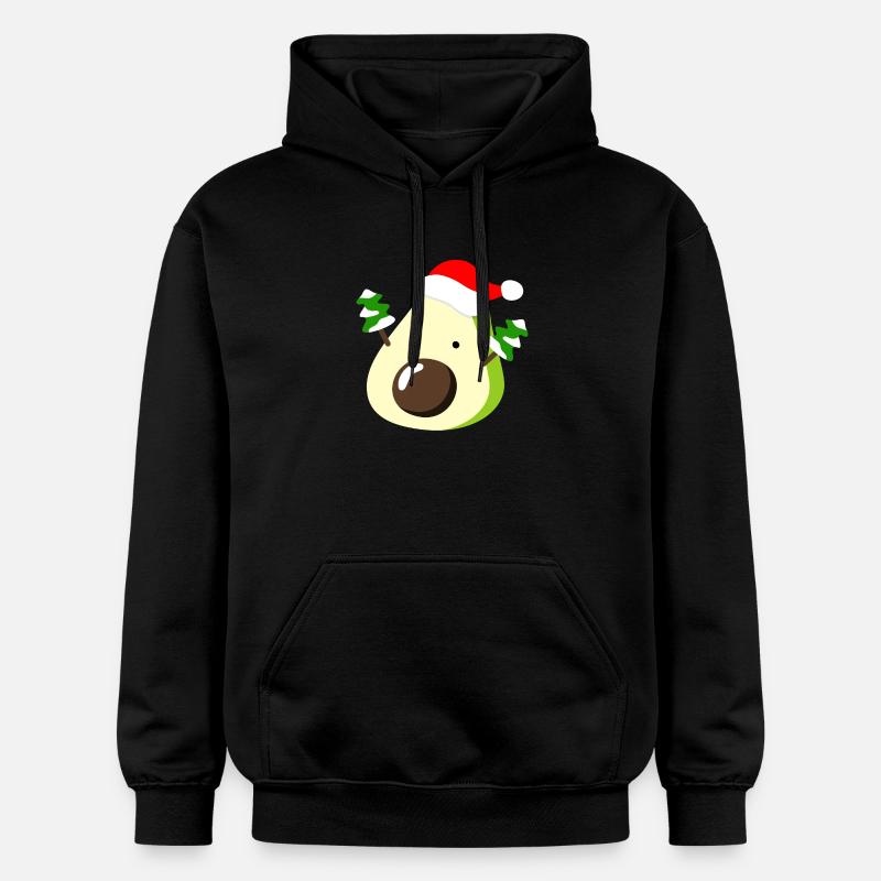 Avocat – Noël - Sweat à capuche Softstyle® Gildan Unisexe - noir