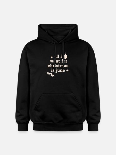 Ugly Christmas Motif - Gildan Unisex Softstyle® Midweight Hoodie - black