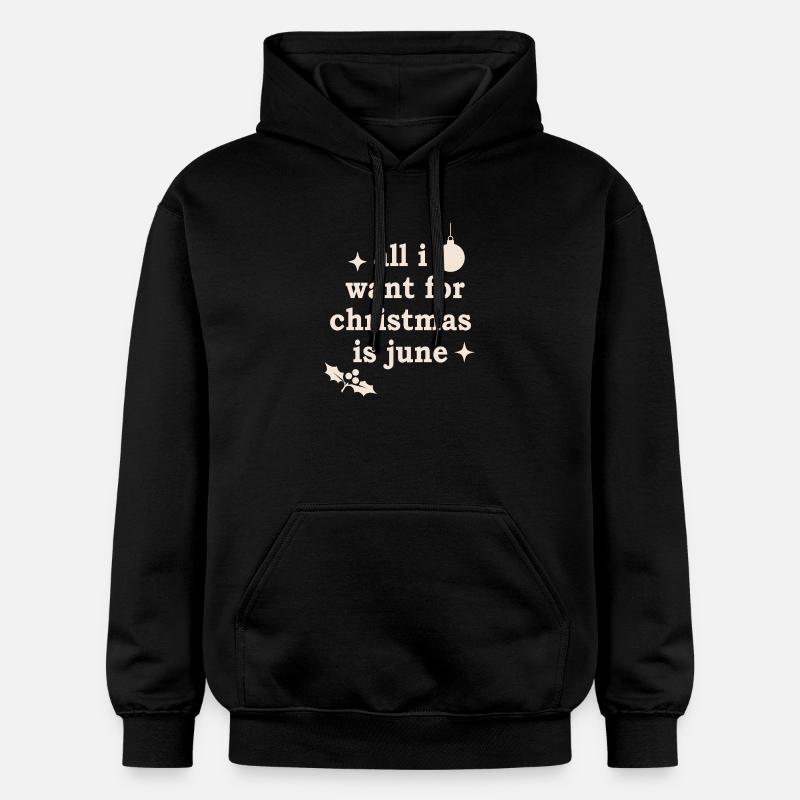 Motif de Noël moche - Sweat à capuche Softstyle® Gildan Unisexe - noir