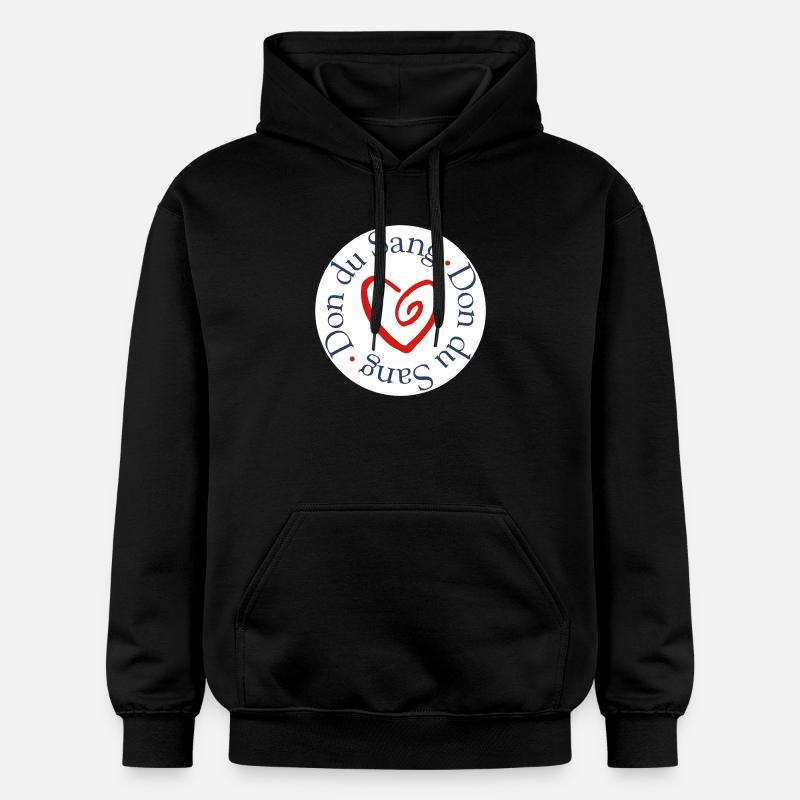 Don du Sang Coeur Solidaire - Sweat à capuche Softstyle® Gildan Unisexe - noir