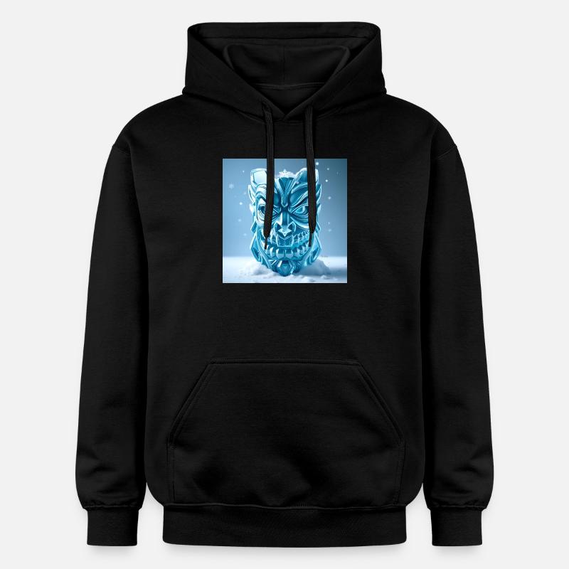 Masque Tiki de Glace - Sweat à capuche Softstyle® Gildan Unisexe - noir