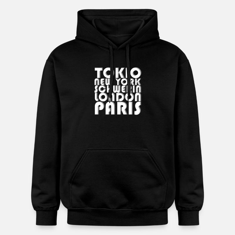 METROPOLE SCHWERIN - Gildan Unisex Softstyle® Midweight Hoodie - Schwarz