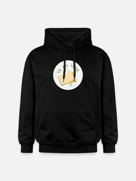 la mi läse - Gildan Unisex Softstyle® Midweight Hoodie - black