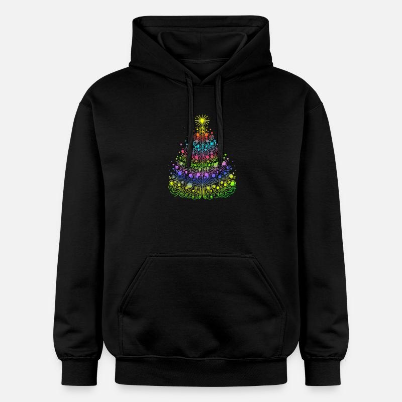 Arbre de Noël - Sweat à capuche Softstyle® Gildan Unisexe - noir