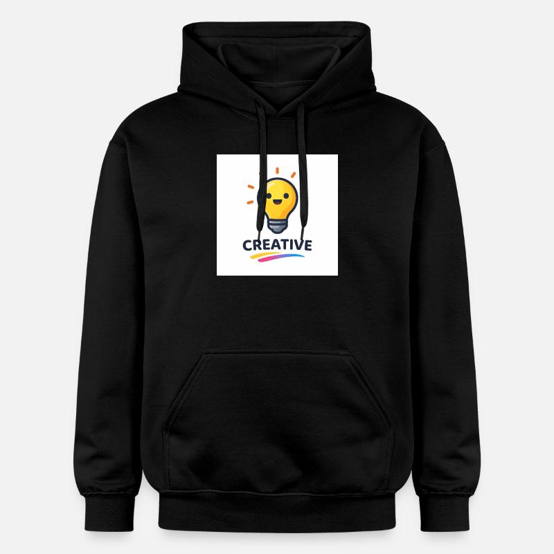 Conception créative d’éclairs lumineux - Sweat à capuche Softstyle® Gildan Unisexe - noir