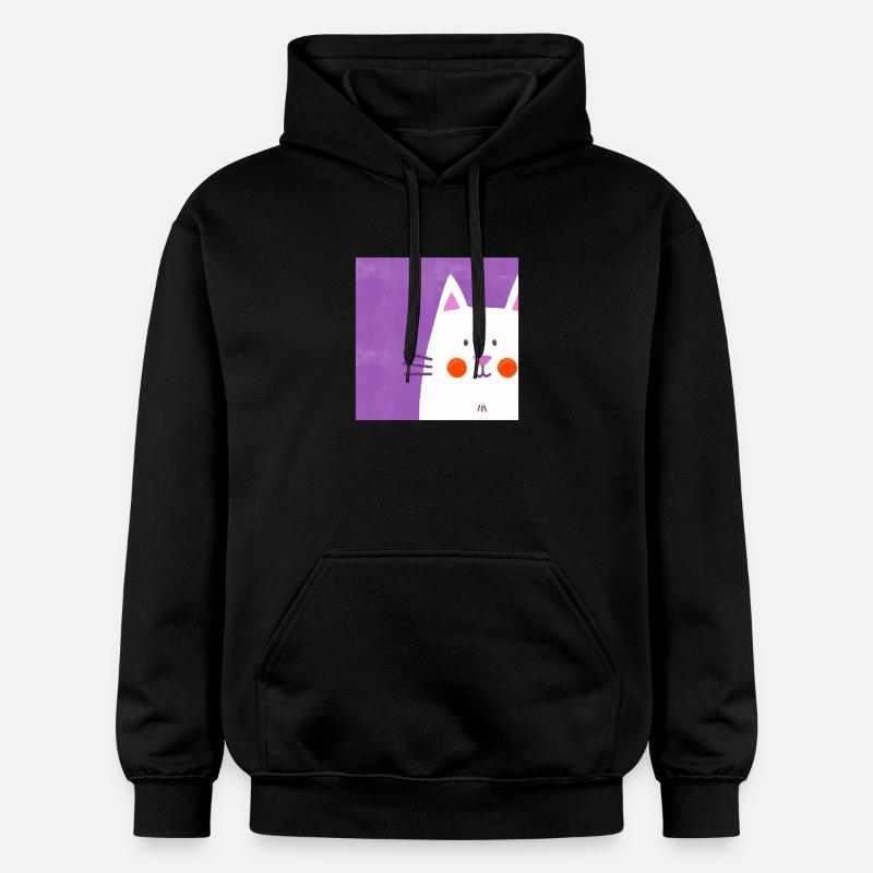 Amoureux des chats - Sweat à capuche Softstyle® Gildan Unisexe - noir