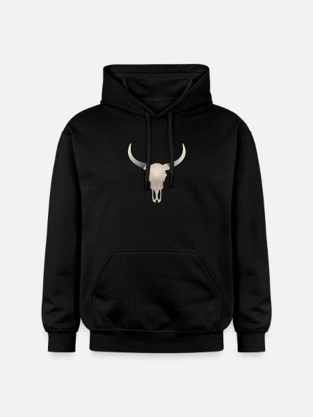 Buffalo Skull - Gildan Unisex Softstyle® Midweight Hoodie - black
