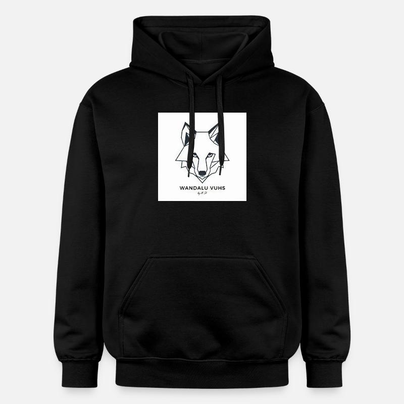 Wandalu Vuhs Fox - Sweat à capuche Softstyle® Gildan Unisexe - noir
