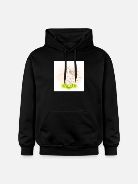 Freiheit im Wind - Gildan Unisex Softstyle® Midweight Hoodie - Schwarz