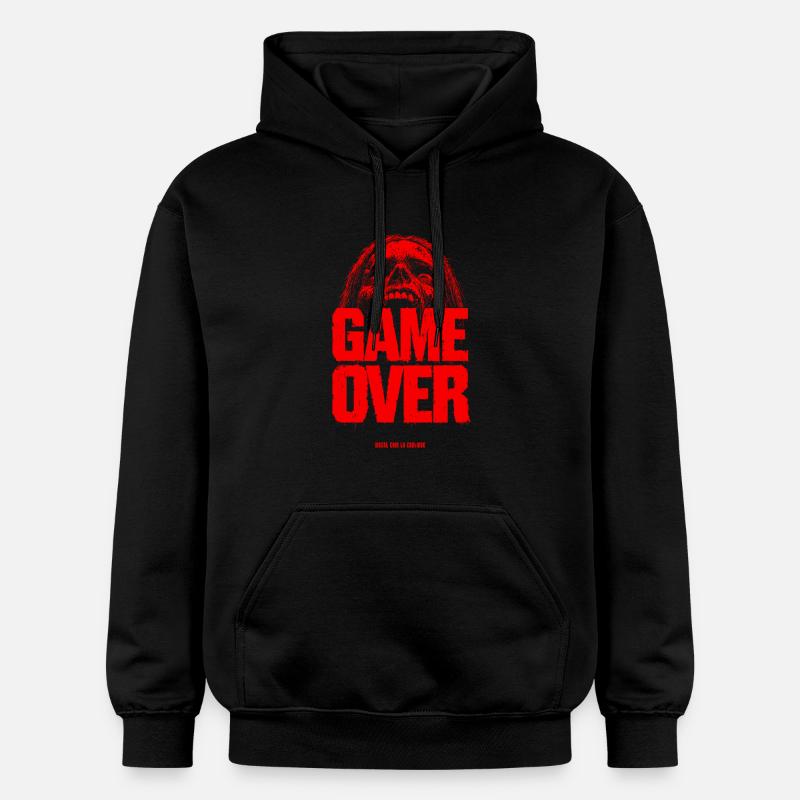 Game Over Rétro Pixel - Sweat à capuche Softstyle® Gildan Unisexe - noir