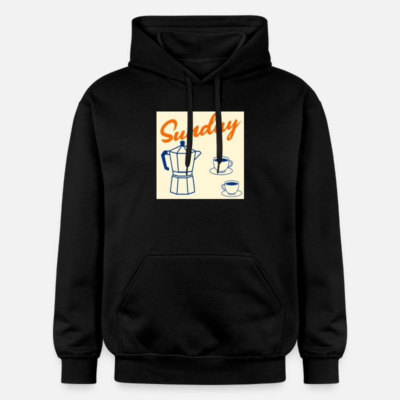 Couple du café du dimanche - Sweat à capuche Softstyle® Gildan Unisexe - noir