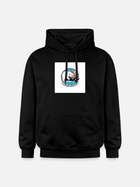 PolarJustice Karikatur - Gildan Unisex Softstyle® Midweight Hoodie - Schwarz