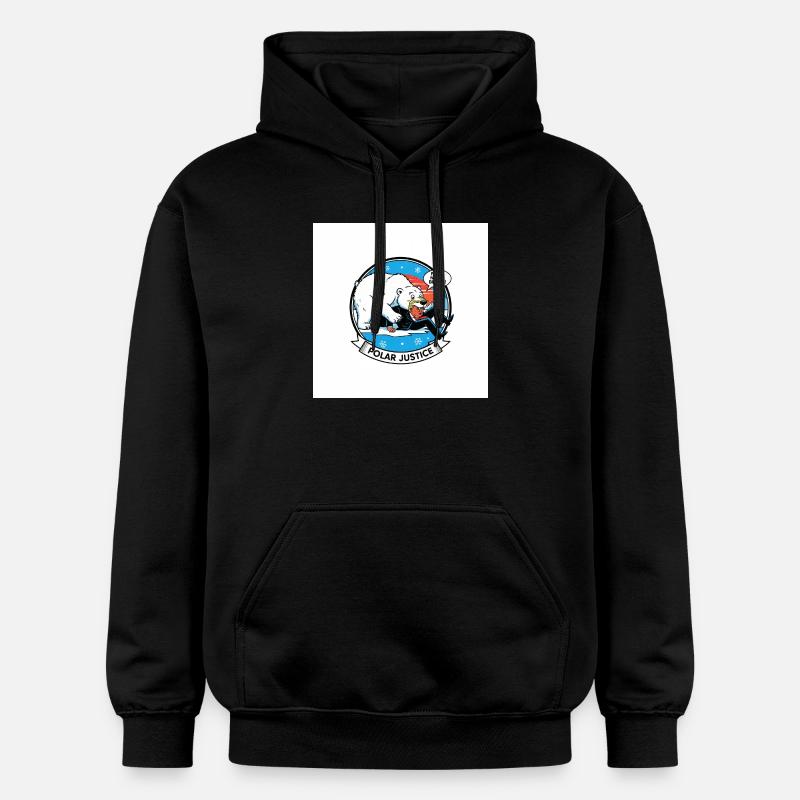 Dessin animé PolarJustice - Sweat à capuche Softstyle® Gildan Unisexe - noir