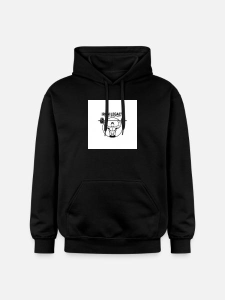 IRON_LEGACY GYM - Gildan Unisex Softstyle® Midweight Hoodie - black