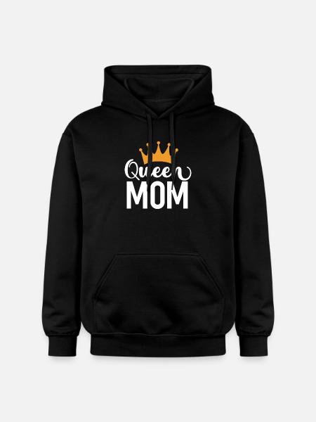 Queen Mom - Gildan Unisex Softstyle® Midweight Hoodie - black
