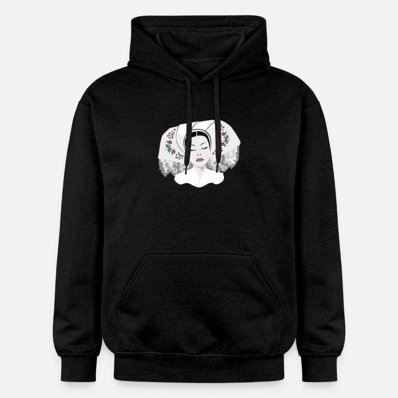 DELNJOSERBOWKA - sombre - Sweat à capuche Softstyle® Gildan Unisexe - noir