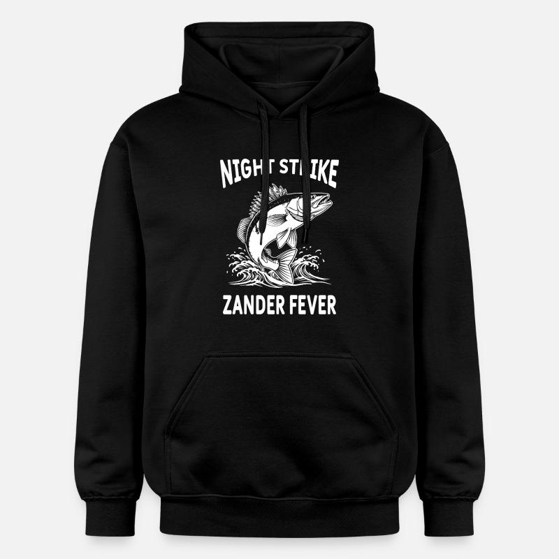 Pêche Rivière Sandre Night Strike - Sweat à capuche Softstyle® Gildan Unisexe - noir
