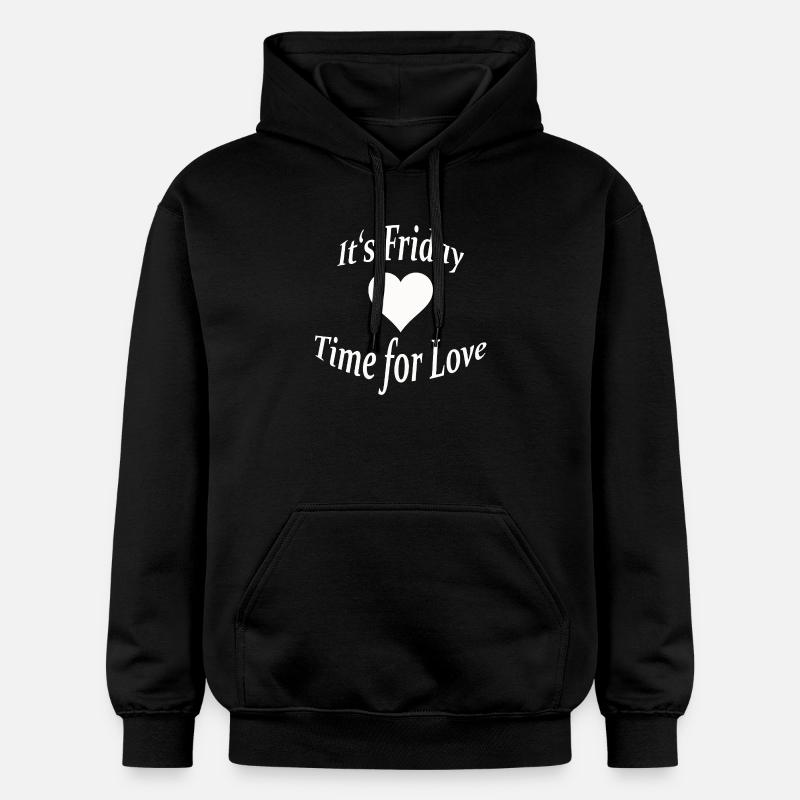 VENDREDI - TEMPS POUR L’AMOUR - Sweat à capuche Softstyle® Gildan Unisexe - noir