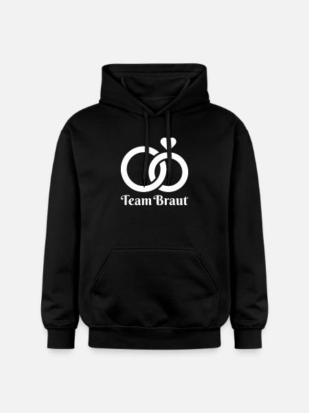 Team Bride, Wedding, Bridal Party - Gildan Unisex Softstyle® Midweight Hoodie - black