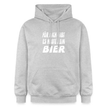 Beer - Gildan Unisex Softstyle® Midweight Hoodie - light heather grey - Front - Liana (172cm) & Jaron (178cm)