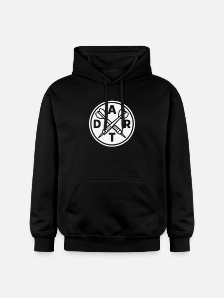 DART Logo Arrows Sport Outfit - Gildan Unisex Softstyle® Midweight Hoodie - black