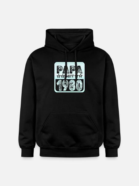 Spruch 1980 - Gildan Unisex Softstyle® Midweight Hoodie - Schwarz
