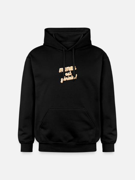 Maman est géniale - Sweat à capuche Softstyle® Gildan Unisexe - noir